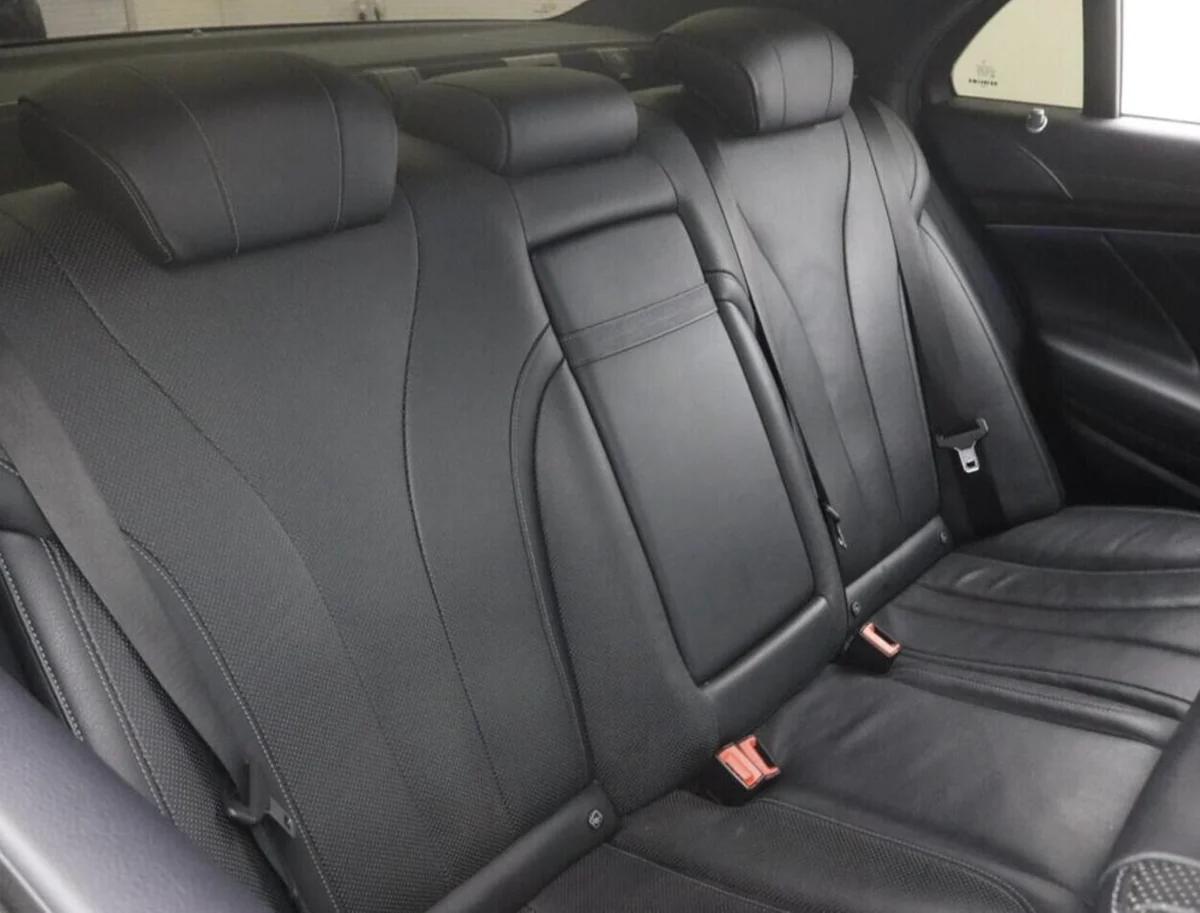 Mercedes-Benz S-Class rear passenger seats in black leather