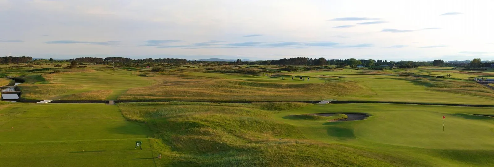 Carnoustie Championship links and the Barry Burn