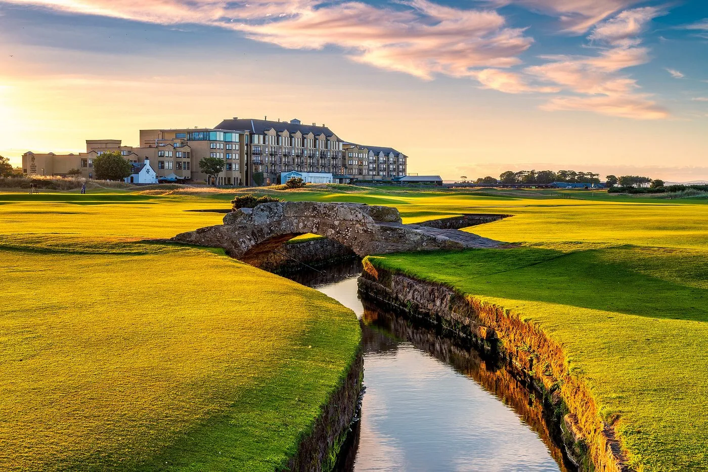 The Swilcan Bridge on the Old Course, St Andrews