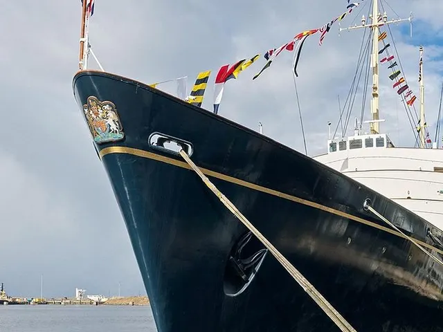 The Royal Yacht Britannia at Ocean Terminal, Leith