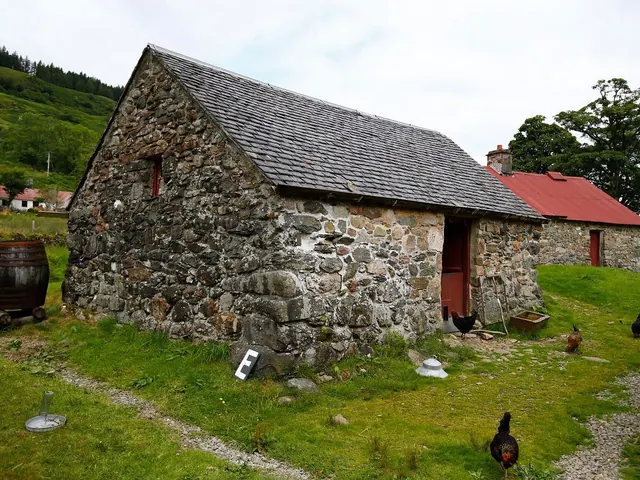 A stone cottage at Auchindrain Township near Inveraray