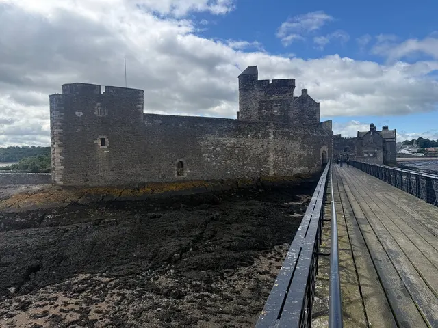 The walls of Blackness Castle