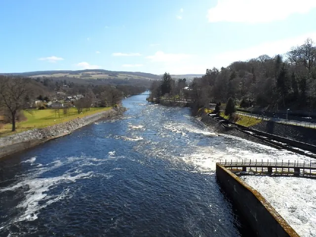 The River Tummel at Pitlochry Dam